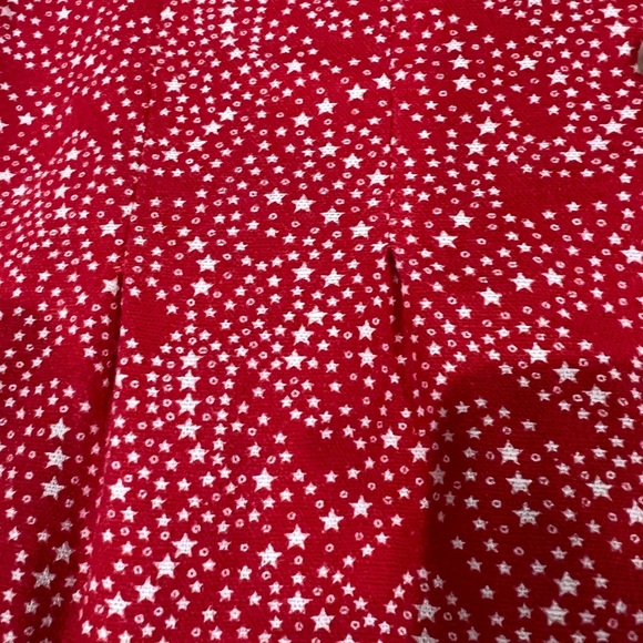 Universal Thread Red Linen Blend Stars Paisley Mini A Line Dress Size Medium - Picture 6 of 13